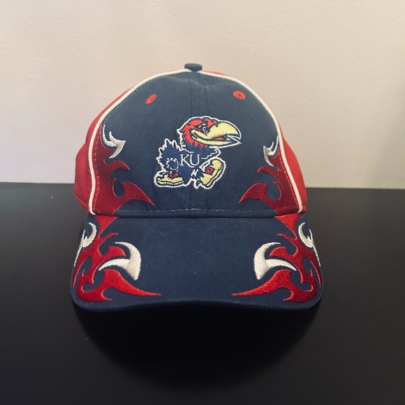 NEW ERA Kansas University KU Jayhawks Tribal Cap Youth 9FORTY style - Picture 1 of 9